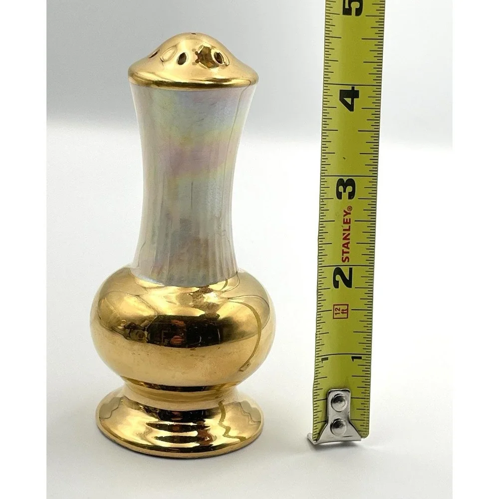 Vintage 1950s Lefton Lusterware Gold Salt And‎ Pepper Shaker Single Replacement